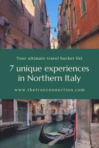 Pinterest Pin Unique experiences in Northern Italy